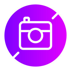 no photos gradient icon