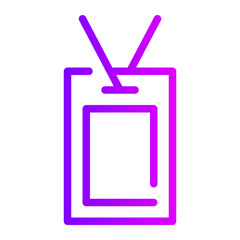 id card gradient icon