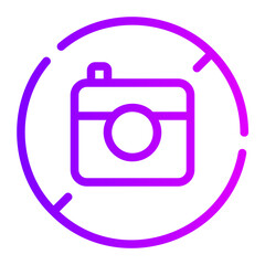 no photos gradient icon