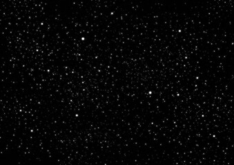 Naklejka na ściany i meble Night Sky with Stars. Space Background. Raster Illustration