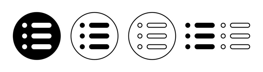Menu Icon set for web and mobile app. web menu sign and symbol. hamburger menu symbol