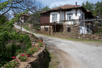 Fototapeta na wymiar Panorama of Village of Dolene, Bulgaria