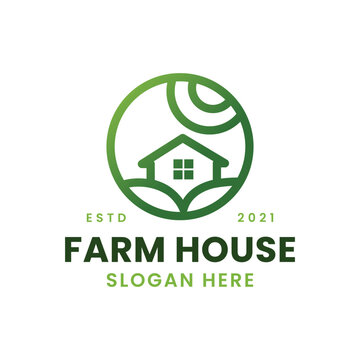 Vector logo design for farm house