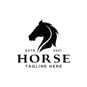 Vector horse logo design template illustration