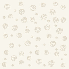 Fototapeta na wymiar beige Seamless pattern. Casual polka dot texture. Stylish doodle