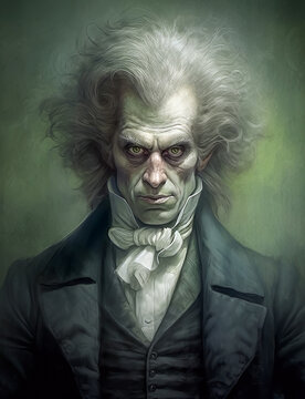 Classic Oil Portrait of The Baron - Generative AI