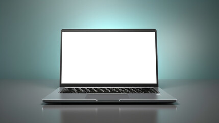 laptop without screen, white screen