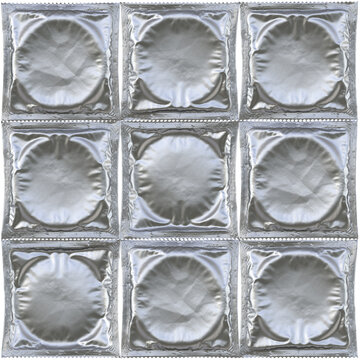 Condoms isolated on white background. 3D illustration.