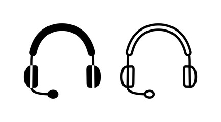 Headphone icon vector. headphones earphones icon. headset