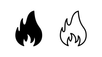 Fire icon vector. fire flame icon