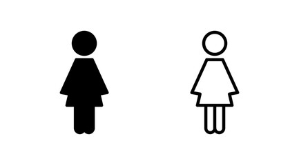 Female icon vector. toilet icon. restroom sign. gender