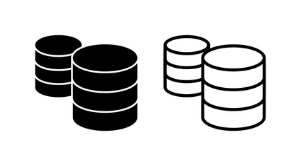 Database icon vector. server icon. storage