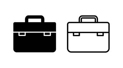 Briefcase icon vector. Portfolio vector icon. suitcase icon