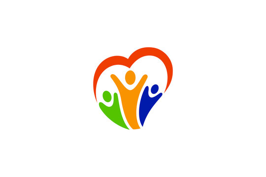 Children love template logo design with colorful style