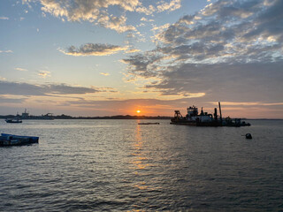 Fototapeta premium Muelle cabotaje Machala El Oro Ecuador🇪🇨