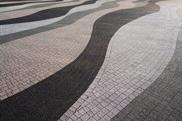 Modern pavement pattern.