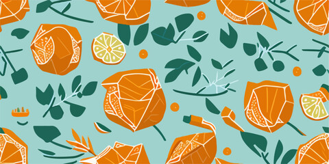 Exotic and Chic: Adorn Your Space with Tropical Orange Patterns