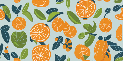 Sunny Delights: Tropical Orange Patterns for a Bright Summer