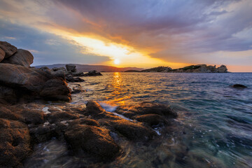 sunrise in Ammouliani Island, Chalkidiki, Northern Greece