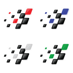 Sport flags checkered set