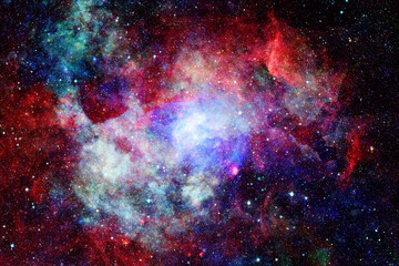 Obraz premium Nebula and stars in outer space. Elements of this image furnished by NASA.
