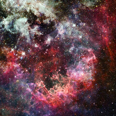 Obraz na płótnie Canvas Nebula and stars in outer space. Elements of this image furnished by NASA.