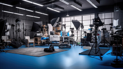 Modern photo studio interior