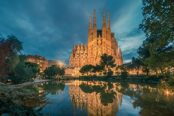 Barcelona, Catalonia, Spain: Basicila and Expiatory Church of the Holy Family, known as Sagrada...