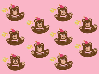 bear pattern background