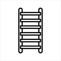 ladder icon vector design element logo template, on white background, eps 10.