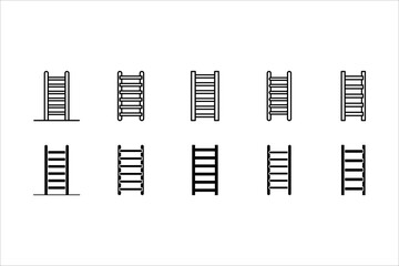 ladder icon vector design element logo template, on white background, eps 10.