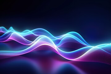 abstract futuristic background with pink blue glowing neon moving high speed wave lines and bokeh lights. Data transfer concept Fantastic wallpaper