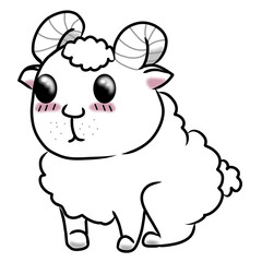Obraz na płótnie Canvas Sheep Goat Lamb