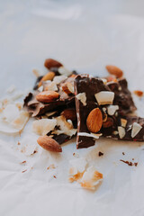 healthy dark chocolate bark