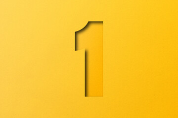 yellow paper style letter paper number 1