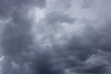 Background of dark clouds before thunder storm