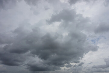Background of dark clouds before thunder storm