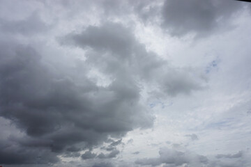 Background of dark clouds before thunder storm