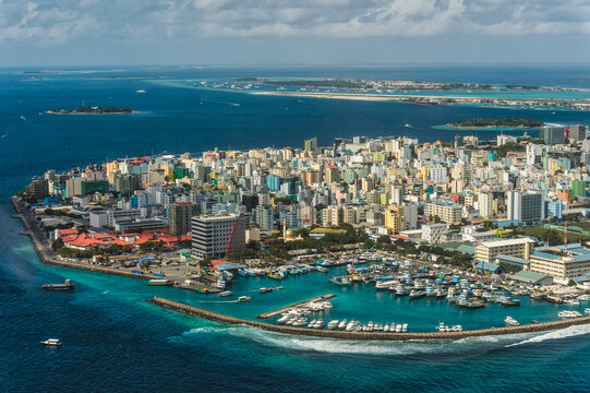 Maldivian capital Male - view from above