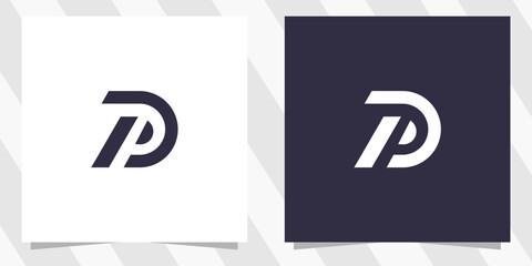 letter p logo design vector