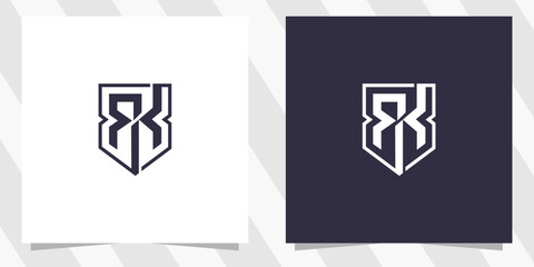letter rk kr logo design