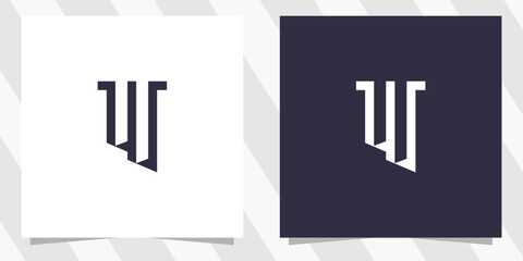 letter w logo design vector