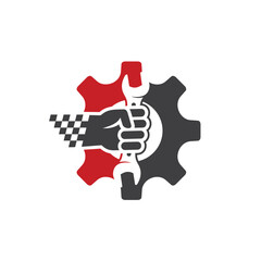 illustration of maintenance, engine maintenance, vector art.