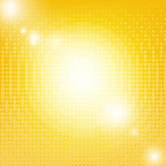 Sun Background With Blur With Gradient Mesh, Vector Illustration