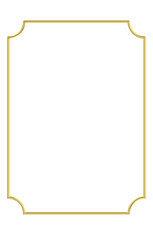 金の枠-縦長
