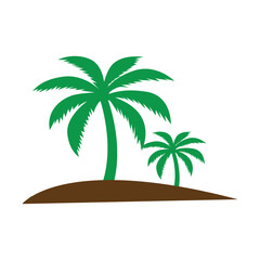 Obraz premium palm tree logo icon