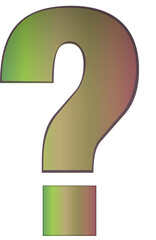 Gradient question mark
