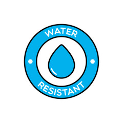 Round Water Resistant Label With Outline