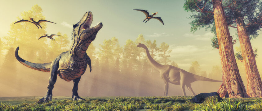 3d render dinosaur. This is a 3d render illustration.