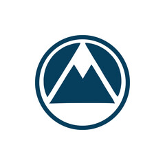 simple mountain travel adventure nature logo vector illustration template design